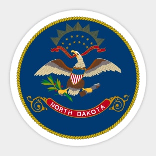 North Dakota Coat of Arms Sticker